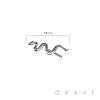 316L SURGICAL STEEL THREADLESS PUSH IN SNAKE TOP PART